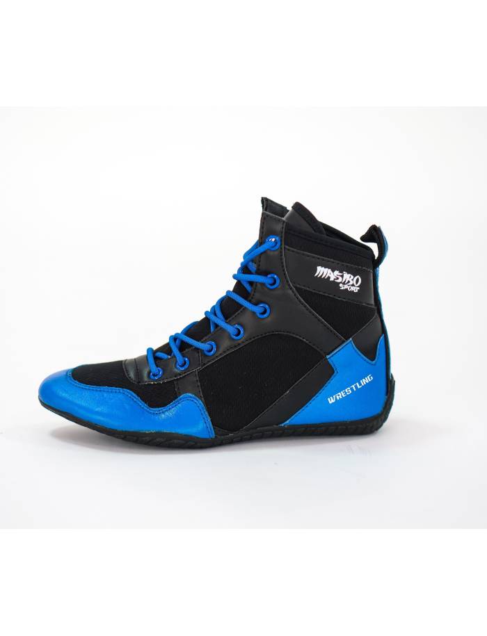 GHETE LUPTE PRO MASIBO SPORT NEGRU-ALBASTRE