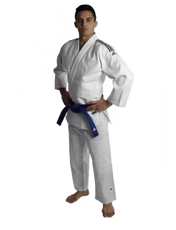 Kimono Judo Adidas Club J350 cu linii negre
