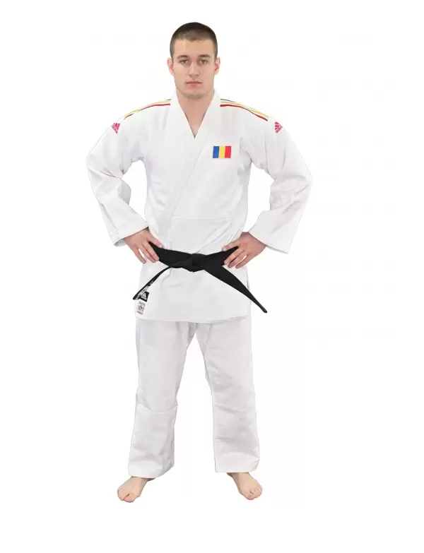 Kimono Judo Adidas Champion II IJF Tricolor Alb