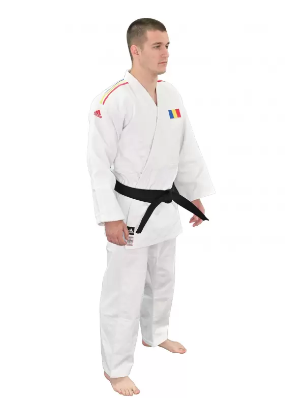 Kimono Judo Adidas Champion II IJF Tricolor Alb