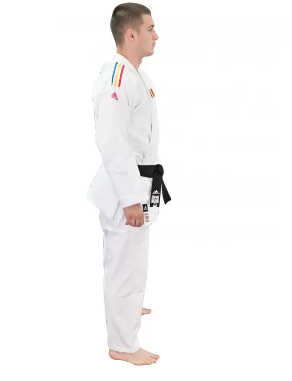 Kimono Judo Adidas Champion II IJF Tricolor Alb