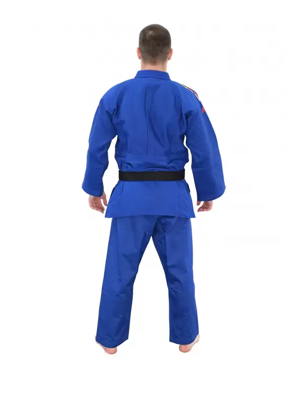 Kimono Judo Adidas Champion II IJF Tricolor Albastru