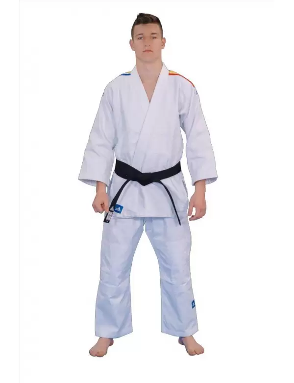 Kimono Judo Adidas Training J500 cu tricolor