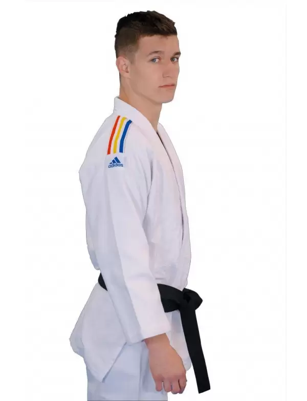 Kimono Judo Adidas Training J500 cu tricolor